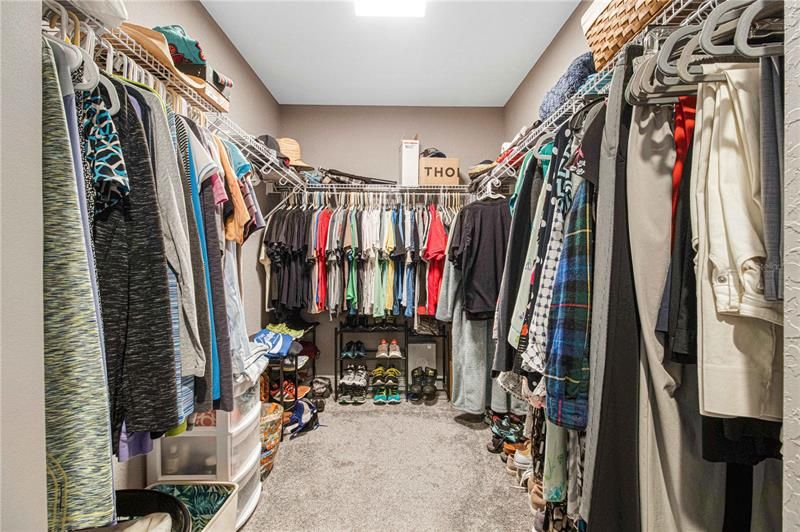 Master walk-in closet