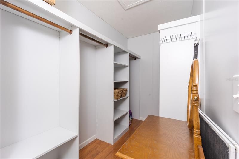Primary Closet with Built-Ins