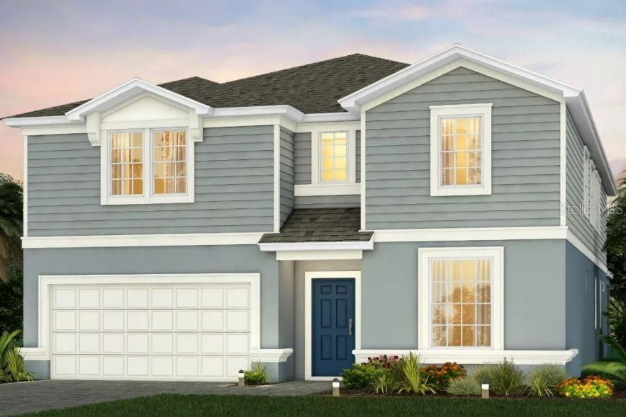 Exterior Design – Artist rendering for this new construction home. Pictures are for illustration purposes only. Elevations, colors and options may vary.