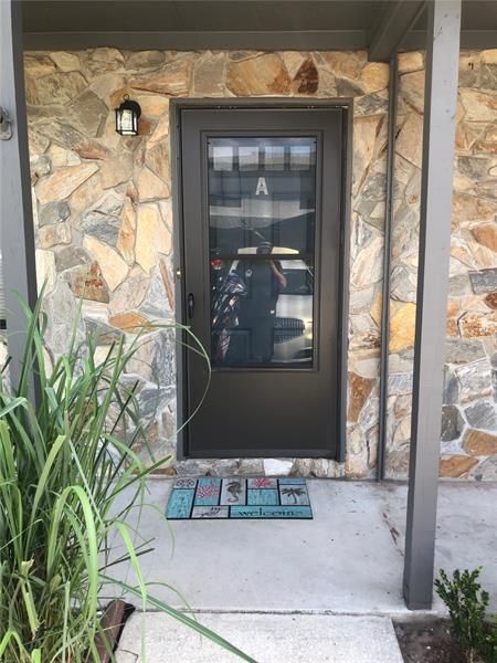 Front door with glass door