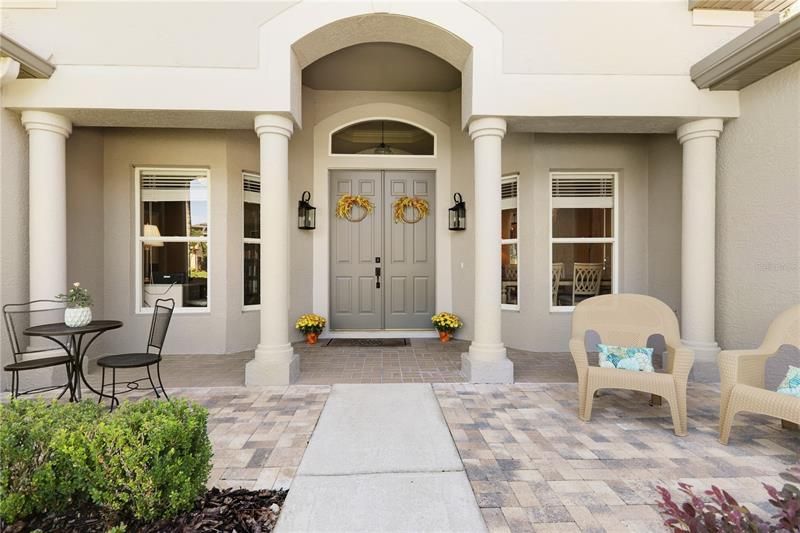 INVITING FRONT ENTRY - RELAX ON THE FRONT PATIO