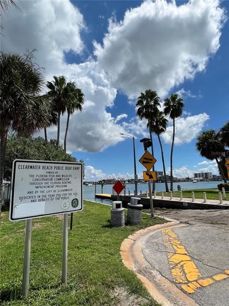 Clearwater Beach Public Boat Ramp,One Block from a House