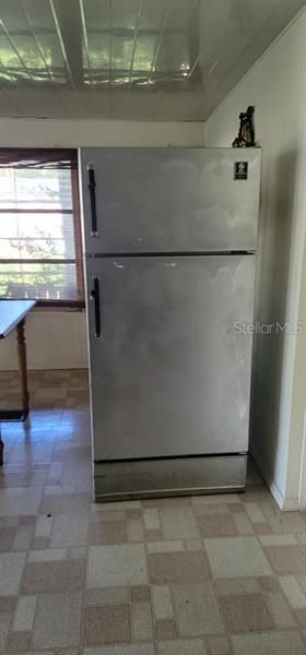 refrigerator not in proper place.
