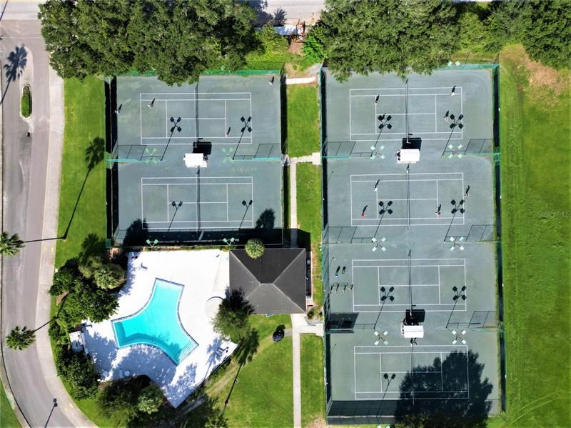 pool and tennis courts too