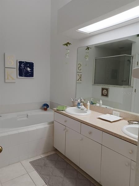 Master Bath with dual vanities