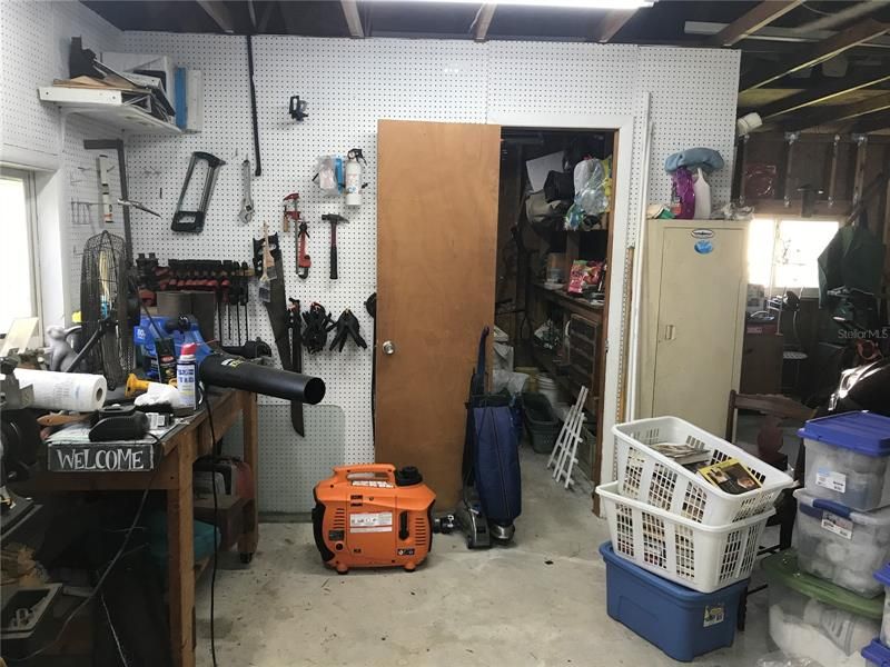 Garage Workshop From Side Entrance