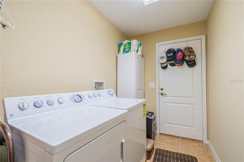 Laundry room; there is plumbing behind cabinet for sink if desired.