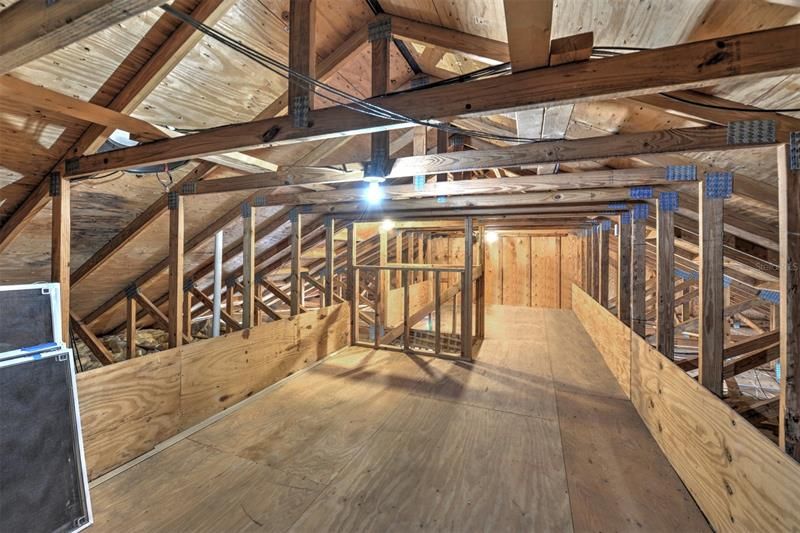 In-law cottage walkout attic.