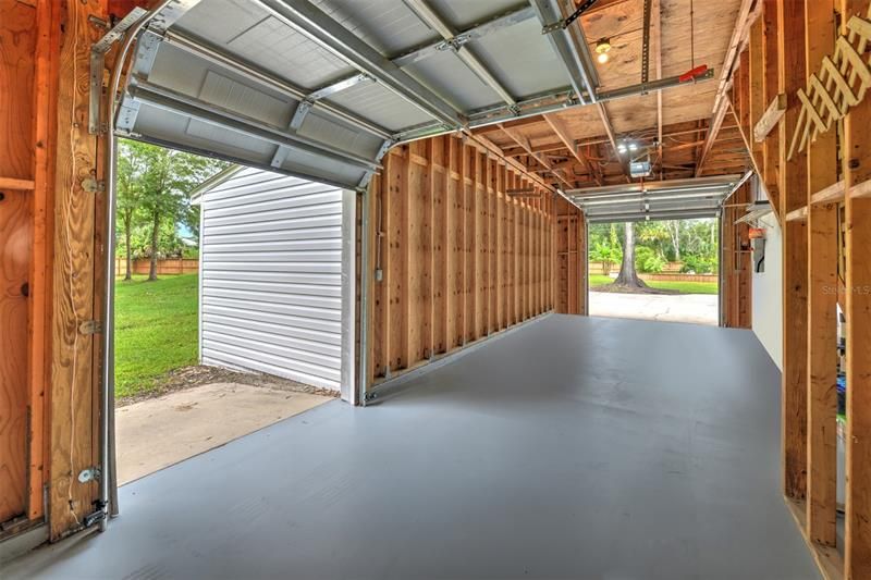 In-law cottage tandem garage.