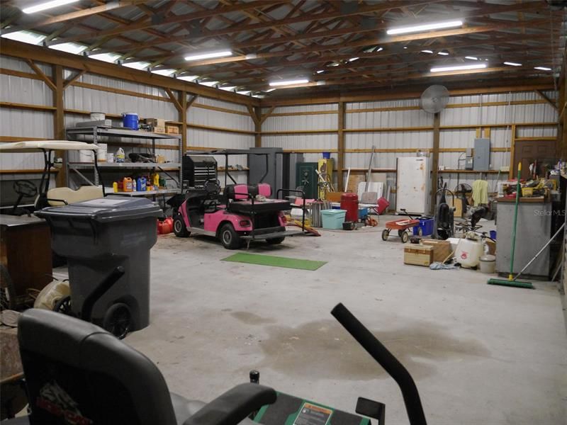 Plenty of space for toys and gear, or a workshop