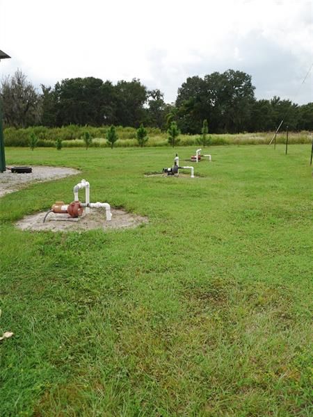 3 irrigation wells (well pump 2 does not function)