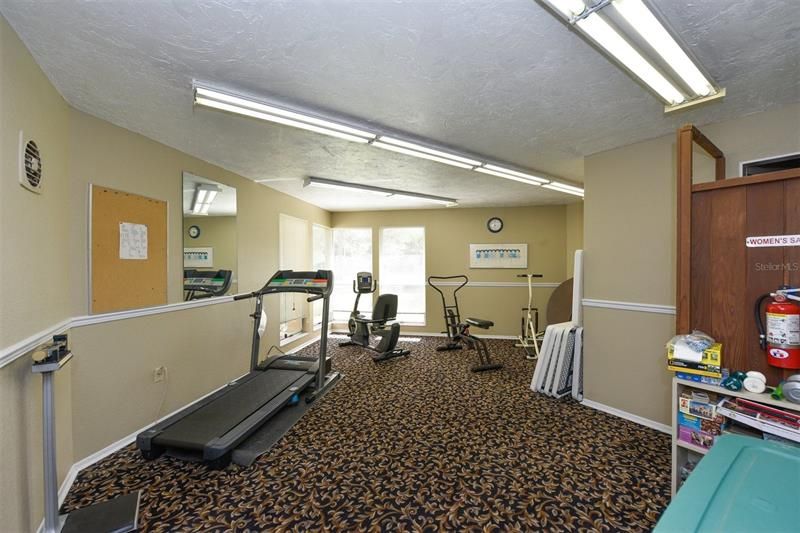 Clubhouse gym.