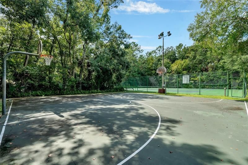 Basket Ball and Tennis Courts