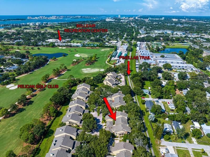 Wonderful location-adjacent to the private Pelican golf course