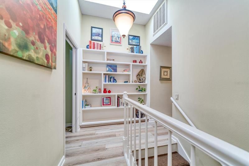 Attractive built in at top of stairs