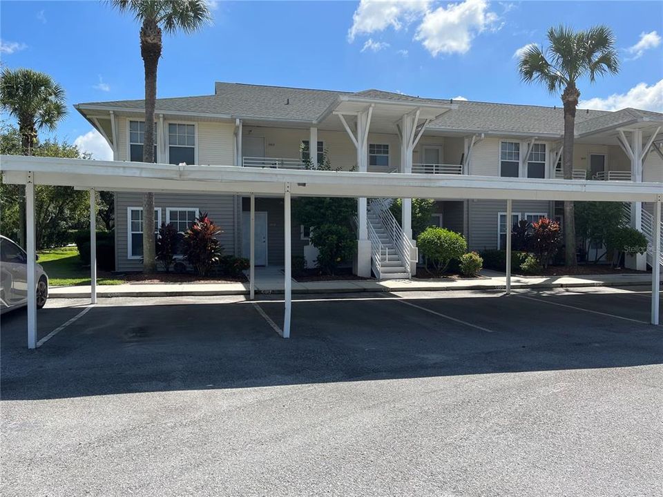 First Floor End Unit with Covered Parking