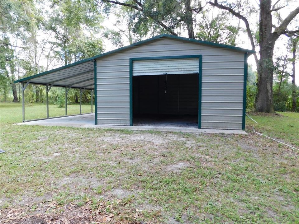 Shed with Concrete Pad