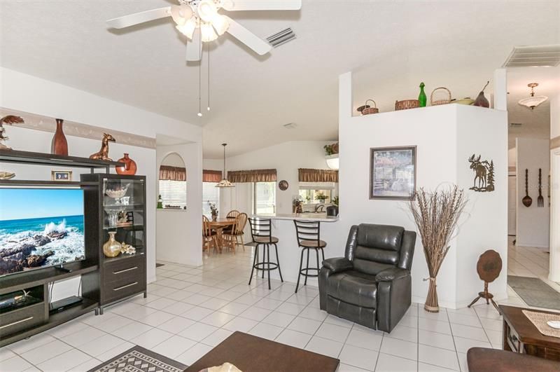 Large Family Room To Kitchen & Nook
