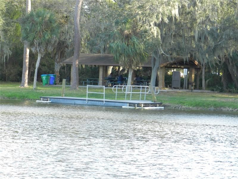 Lake Seminole Park Covered Picnic Area and Dock