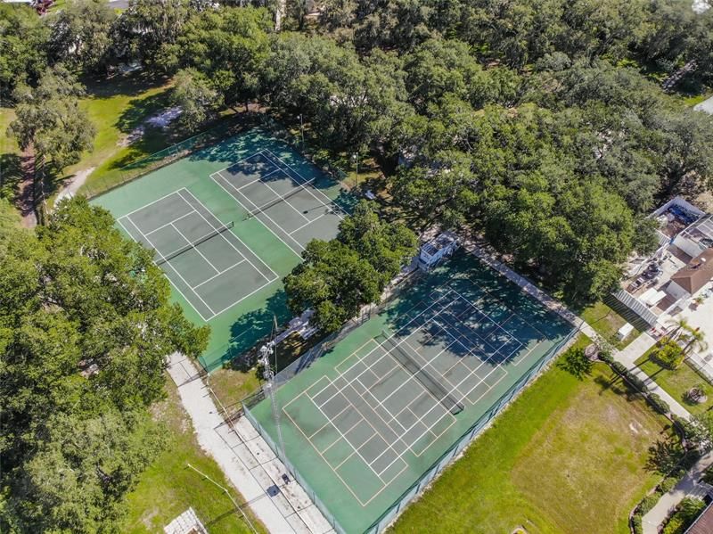 Tennis and pickle ball courts