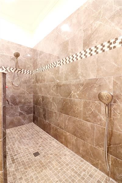 with large shower enclosure