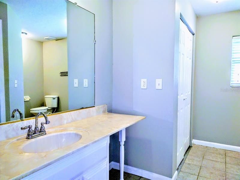 Master bathroom vanity