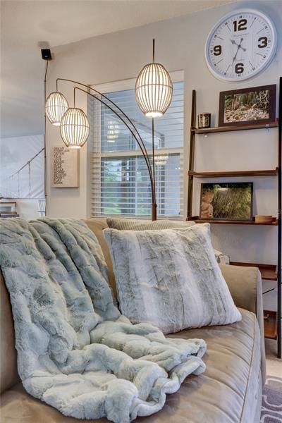 Snuggle Pillows and Luxurious throws abound in every room, every nook.. to support your comfort