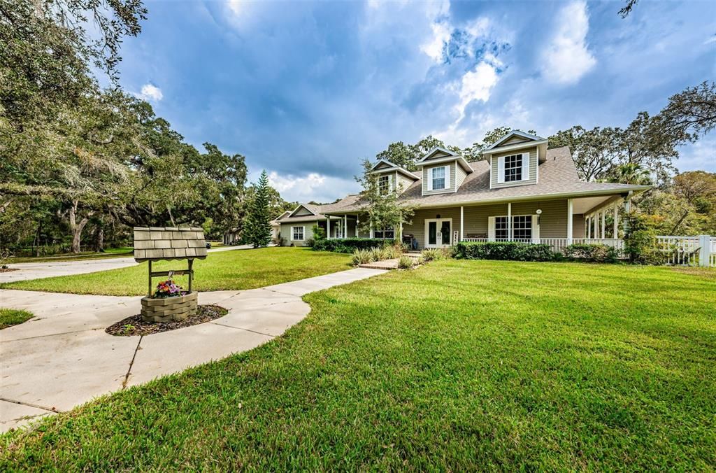 Front View of the Main Home