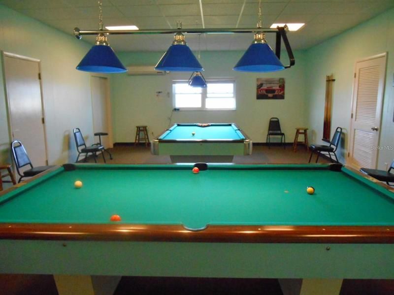 If  you like billiard you have two tables to choose from. Both are perfectly balanced. Ready for a game of 8 ball?