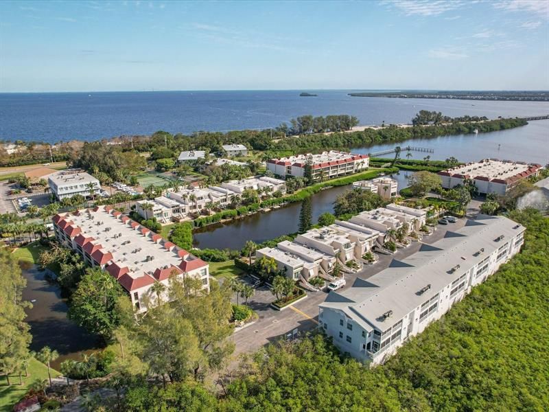 Aerial of complex looking North