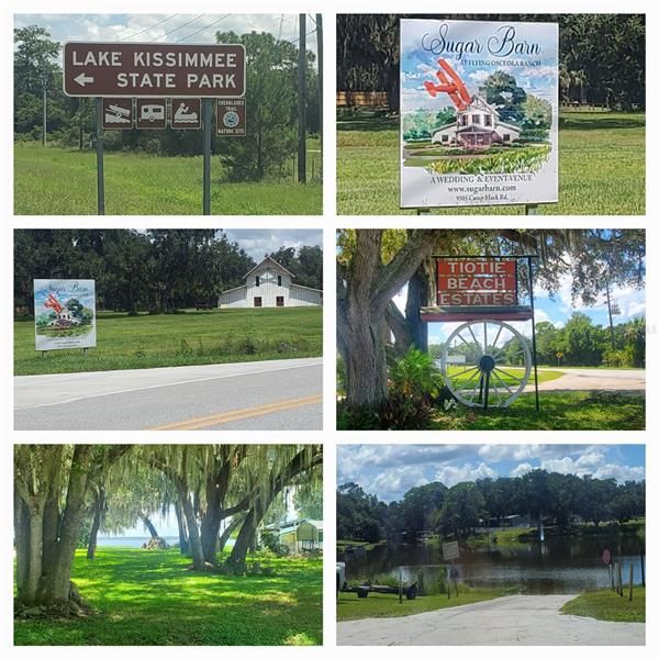 Minutes away. Lake Kissimmee State Park, Lake Rosalie and The Sugar Barn for Weddings and etc.
