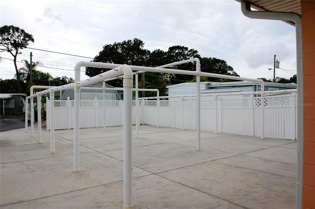 Drying Yard with Clothes Lines