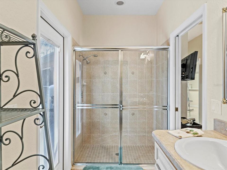 Guesthouse Bathroom w/ View of Walk in Shower