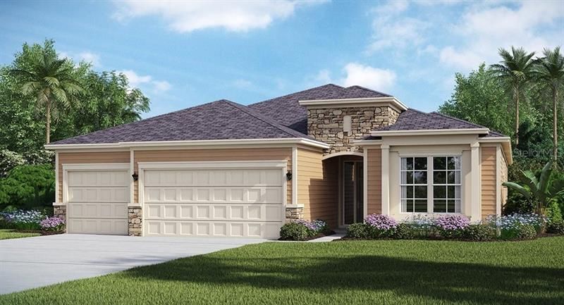 Artist Rendering; illustration only; colors, features, & garage orientation may differ.