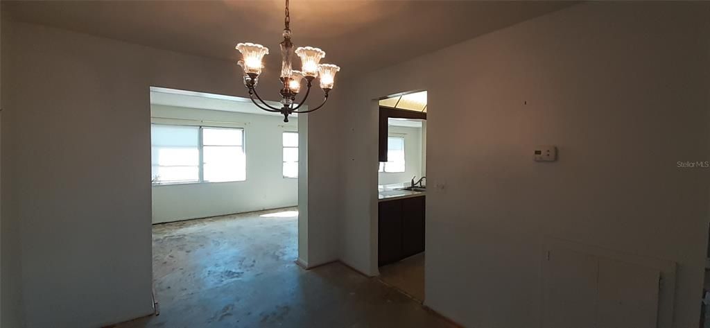 Dining area with Fam Rm entrance