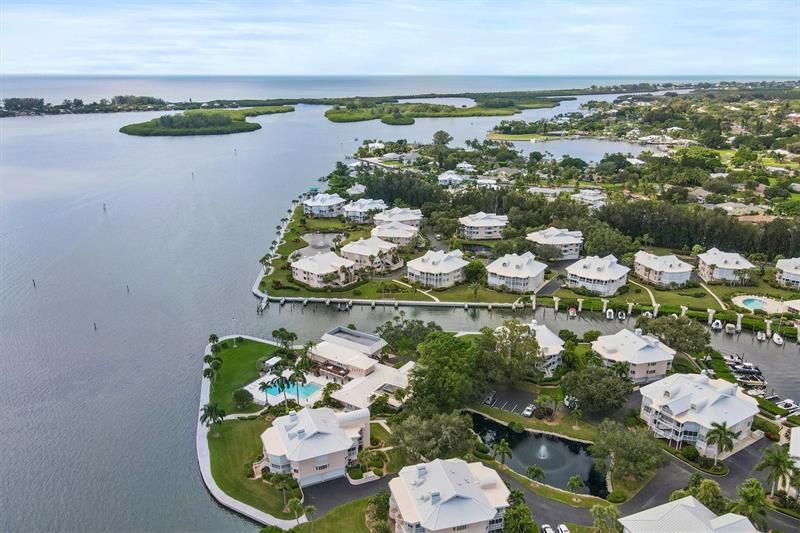 Aerial views looking out to Intracoastal