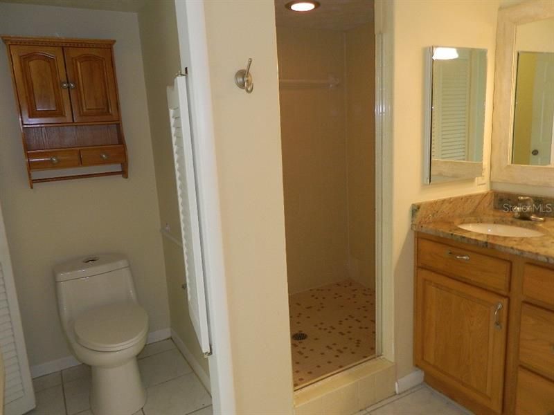 another view of shower in master bath