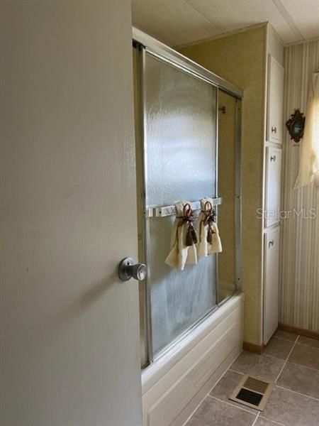 Combo Shower and Tub in Guest Bathroom