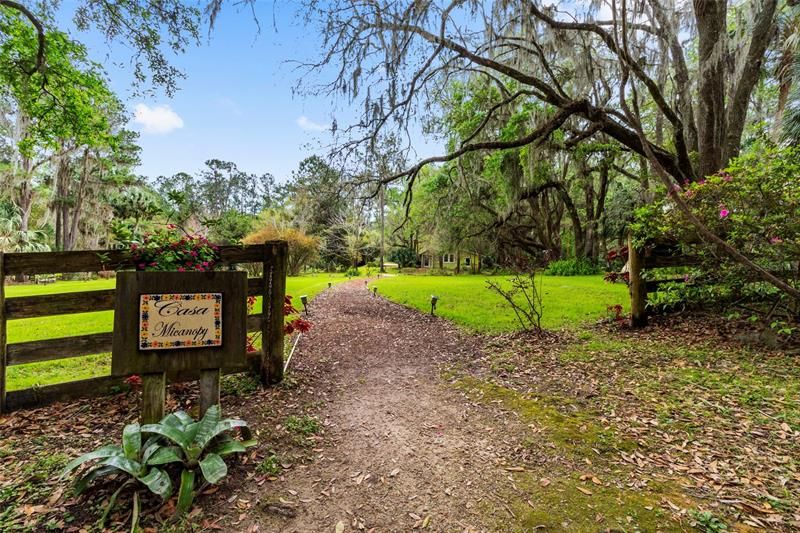 THIS AMAZING PROPERTY IS FULL OF HERITAGE GRANDDADDY OAKS, PALMS, FRUIT TREES AND FLOWERING SHRUBS