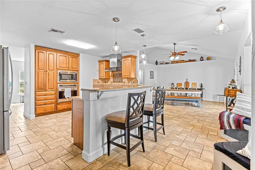 kitchen view coming from family room