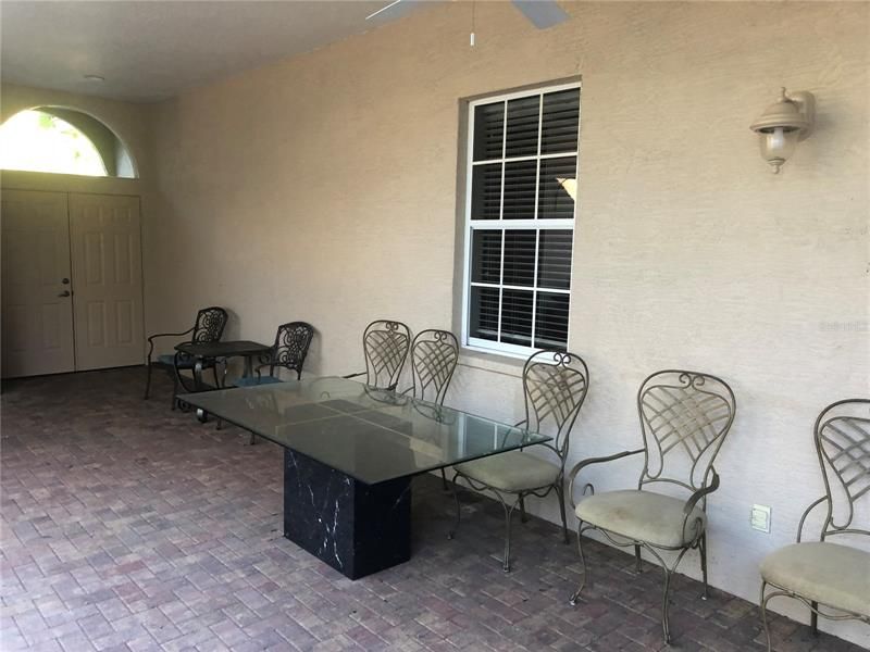 Courtyard entertainment and grill area to main house