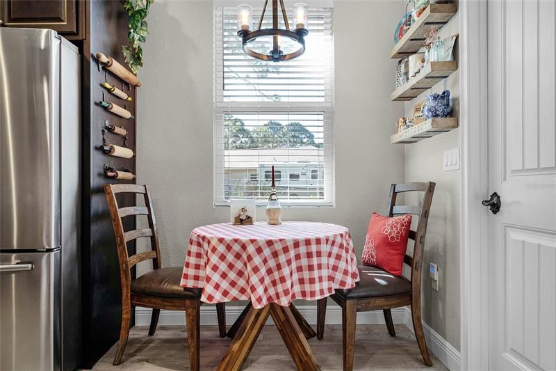 Kitchen Dinette; look how cute.