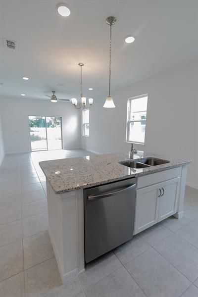 Kitchen Island (interior photos from model home which has same finishings as this house)