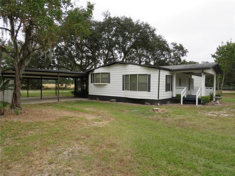 Left side view/2 car carport