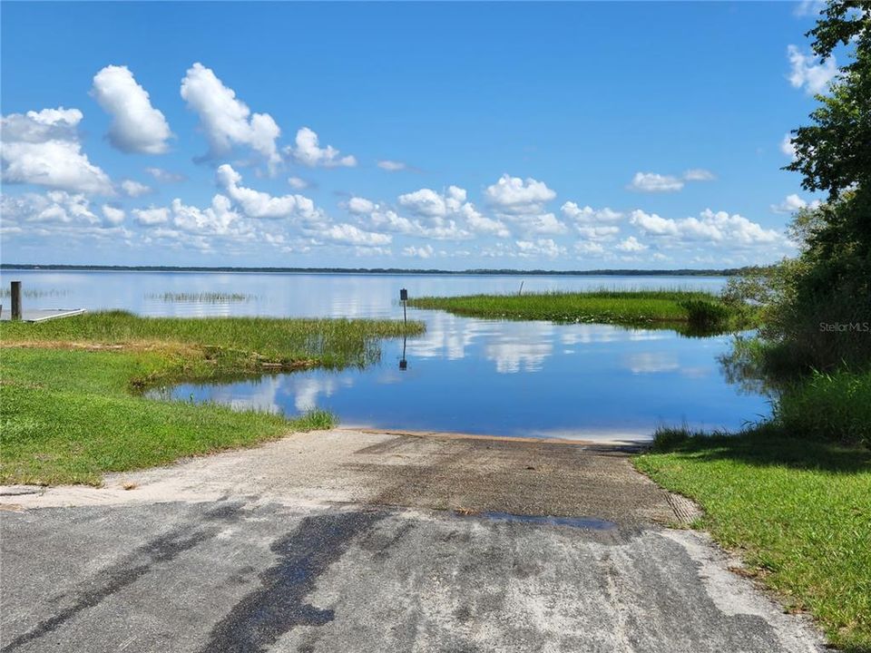 BOAT RAMP AT LAKE ROSALIE, PART OF THE CHAIN OF LAKES