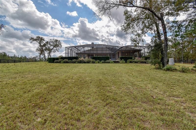 Back view of house/pool