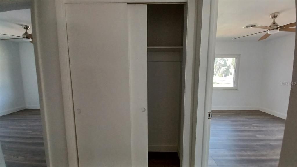 Hall Closet with additional storage space