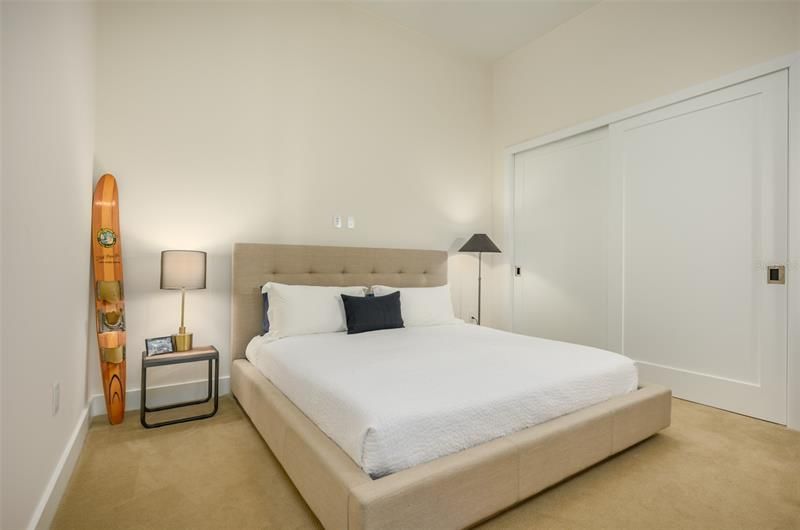 Spacious den or second bedroom with enough room for a King bed, including a closet for guests