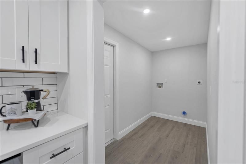 Laundry Room and Outside Access