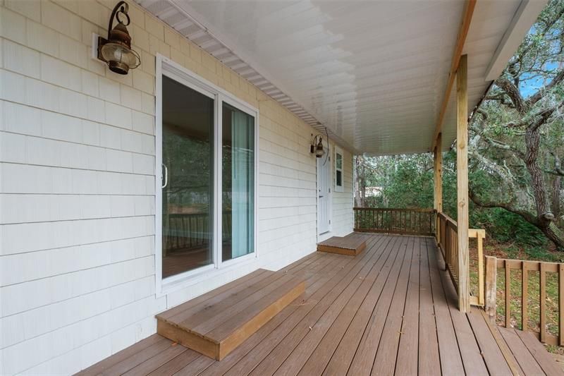 Porch off the kitchen